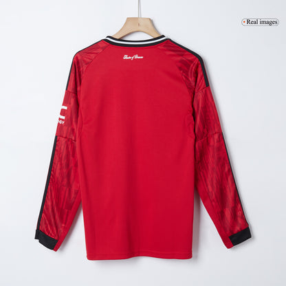 Maillot de foot à manches longues domicile Manchester United 2025/26 pour homme