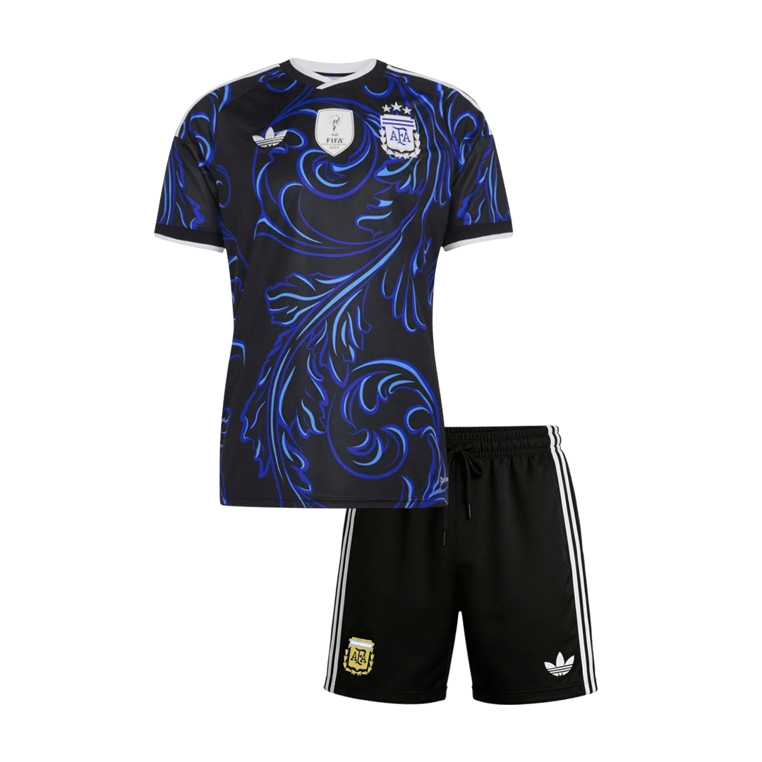 Kit Maillot de Foot Extérieur Coupe du Monde 2026 Argentine Enfant