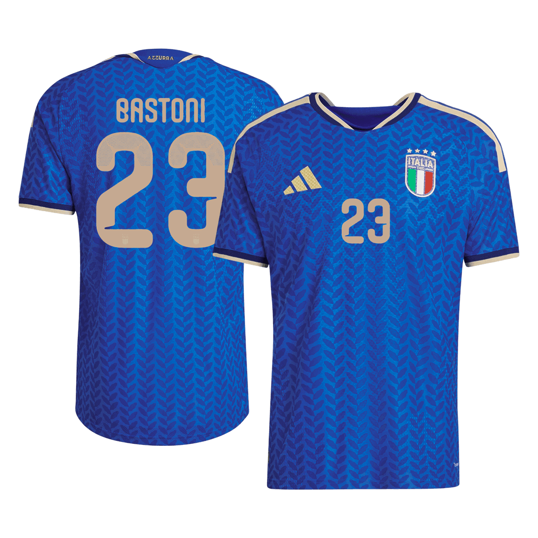 Maillot de foot domicile Italie Coupe du Monde 2026 pour homme BASTONI #23 - Version joueur - Coupe ajustée