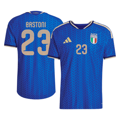Maillot de foot domicile Italie Coupe du Monde 2026 pour homme BASTONI #23 - Version joueur - Coupe ajustée