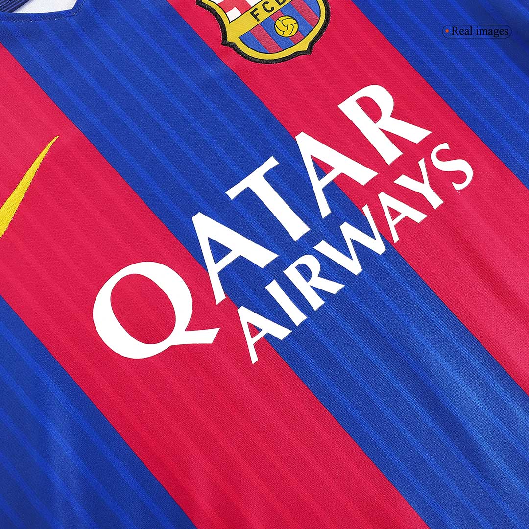 Maillot de foot domicile rétro Barcelone 2016/17 pour homme
