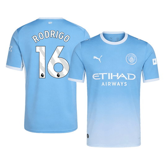 Maillot de foot domicile Manchester City 2026/27 RODRIGO #16 pour homme