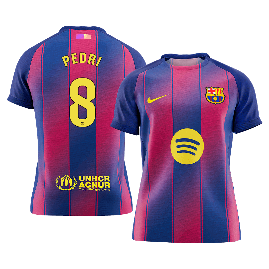 Maillot de foot domicile Homme PEDRI #8 Barcelone 2025/26 [PREMIUM]