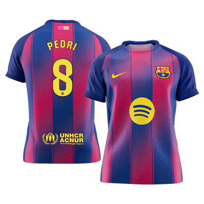 Maillot de foot domicile Homme PEDRI #8 Barcelone 2025/26 [PREMIUM]