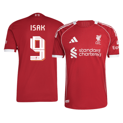 Maillot de Foot Domicile Liverpool UCL 2025/26 pour Homme (Version Joueur) ISAK #9 - Coupe Ajustée