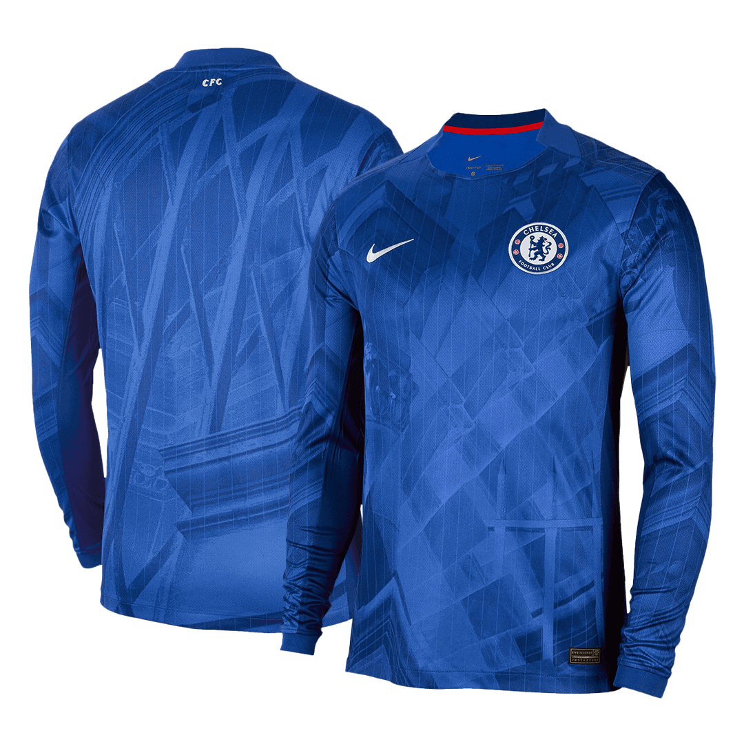 Maillot de football domicile à manches longues Chelsea 2025/26 pour homme