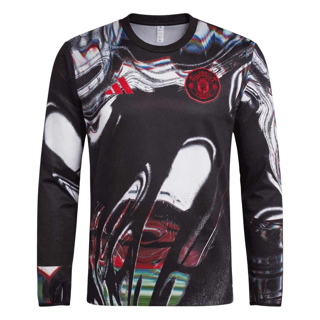 Maillot de football à manches longues Manchester United 2025/26 pour homme
