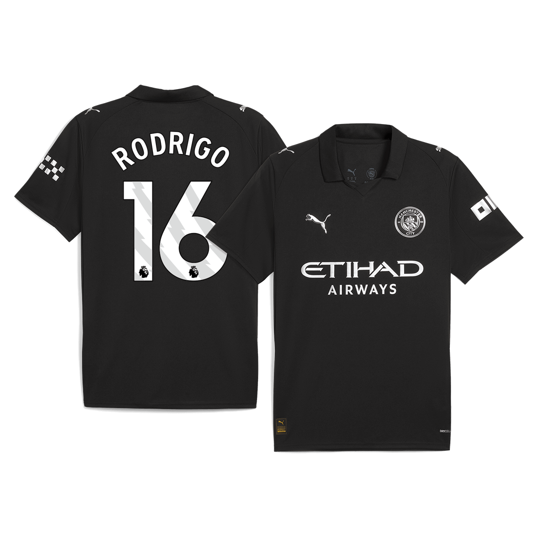 Maillot de Foot Extérieur RODRIGO #16 Homme Manchester City 2025/26