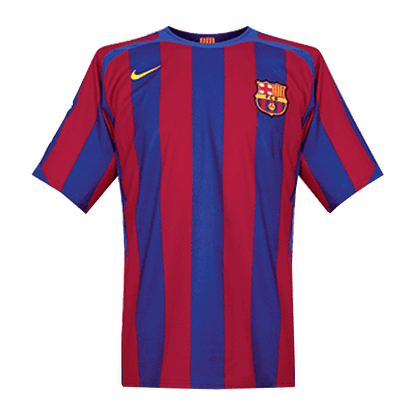 Maillot de foot domicile rétro FC Barcelone Ligue des Champions 2005/06 pour homme