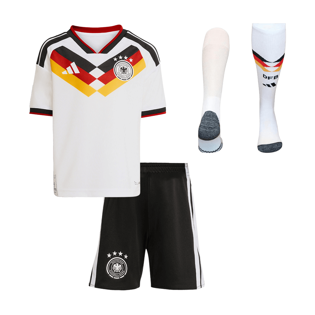Ensemble maillot de foot domicile Allemagne Coupe du Monde 2026 pour enfant