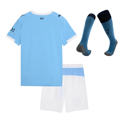 Kit complet de football domicile Manchester City 2025/26 pour enfant