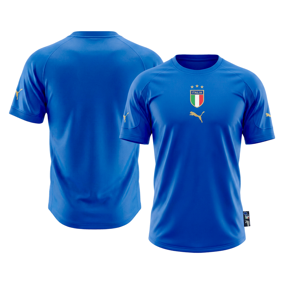 Maillot de foot domicile rétro Italie 2004 pour homme