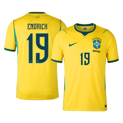 ENDRICK #19 Men's Brazil World Cup 2026 Home Soccer Jersey