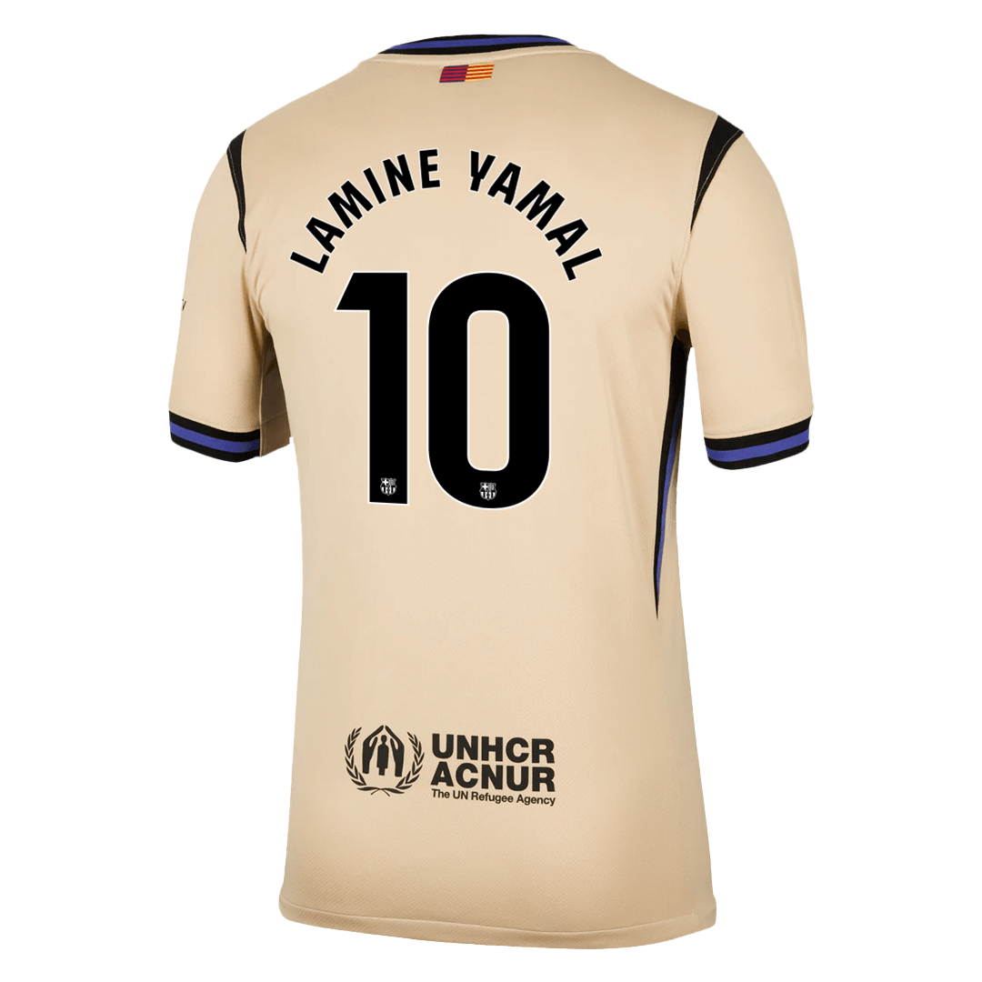 Maillot de football extérieur LAMINE YAMAL #10 Barcelone 2025/26 pour homme