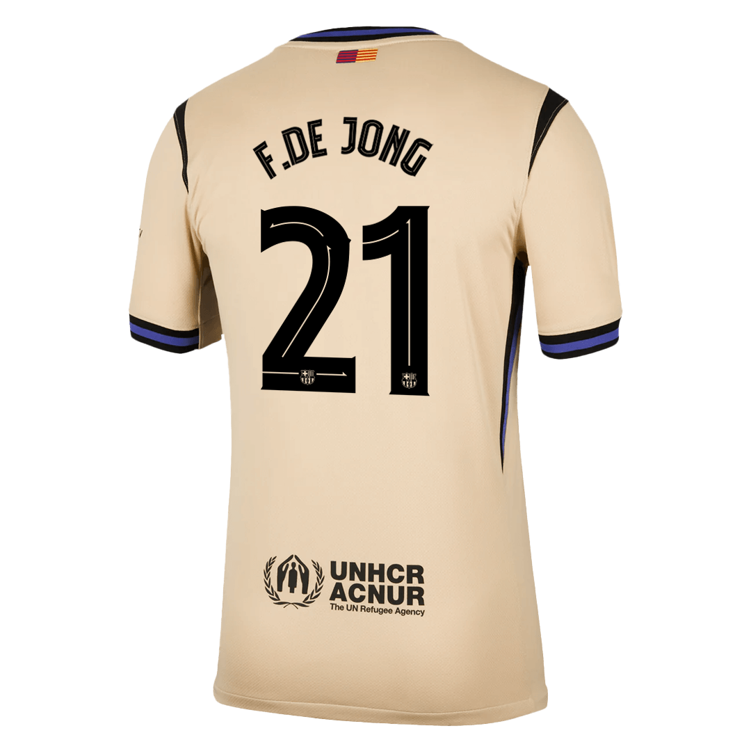 Maillot de foot extérieur F.DE JONG #21 Barcelone UCL 2025/26 pour homme