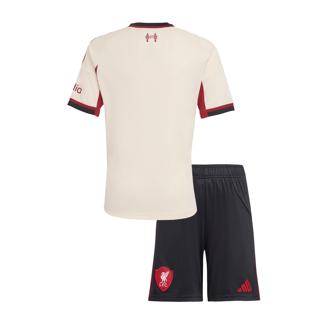 Ensemble Maillot Extérieur de Football Liverpool 2025/26 Enfant