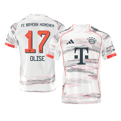 Maillot de foot OLISE #17 Homme Bayern Munich Saison 2025/26 Version Joueur Extérieur - Coupe Slim