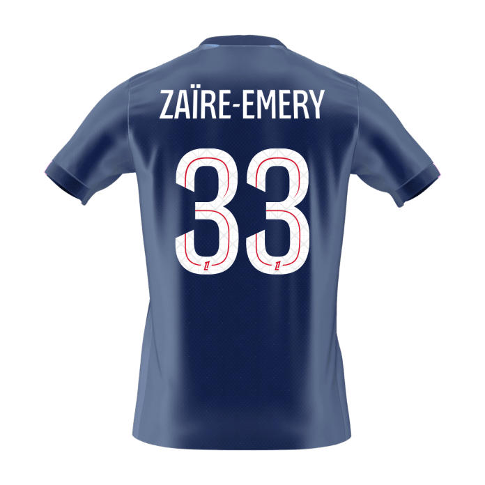 Maillot de Foot Domicile PSG 2025/26 Homme ZAïRE EMERY #33 [PREMIUM]