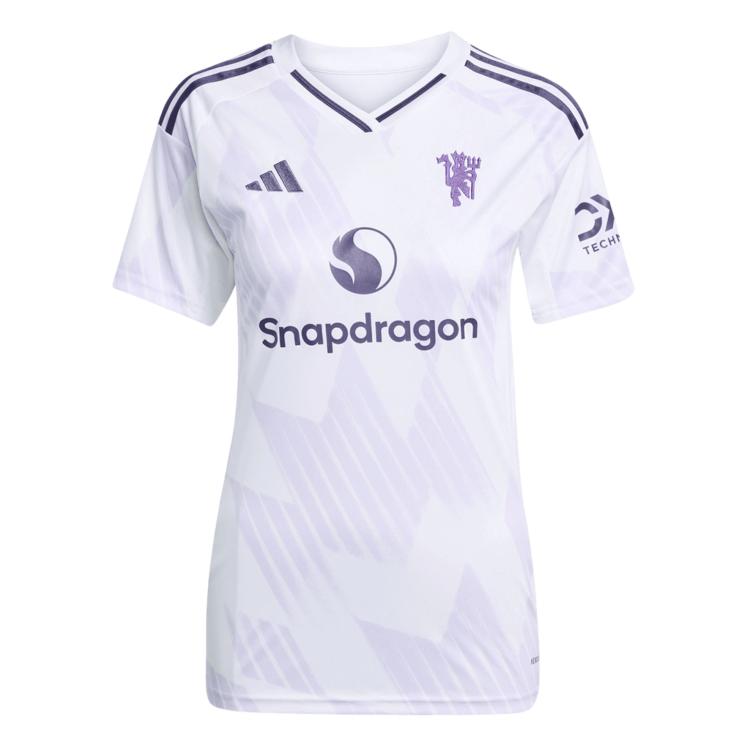 Maillot de foot extérieur Manchester United Femme 2025/26