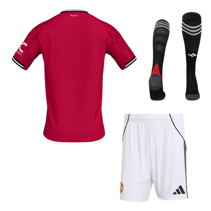 Maillot de Foot Domicile Manchester United 2025/26 Homme Kit Complet [PREMIUM]