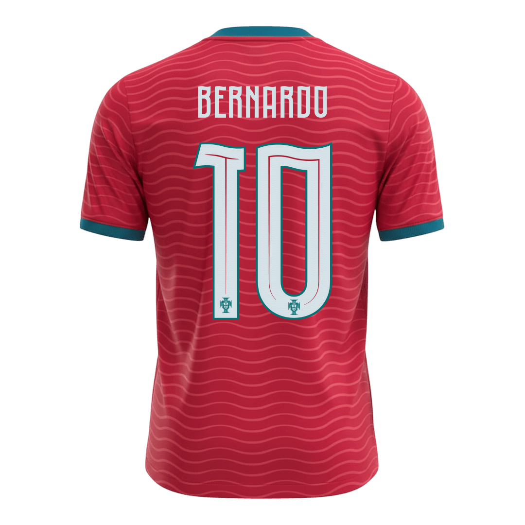 Maillot de Foot Domicile BERNARDO #10 Portugal Coupe du Monde 2026 pour Homme