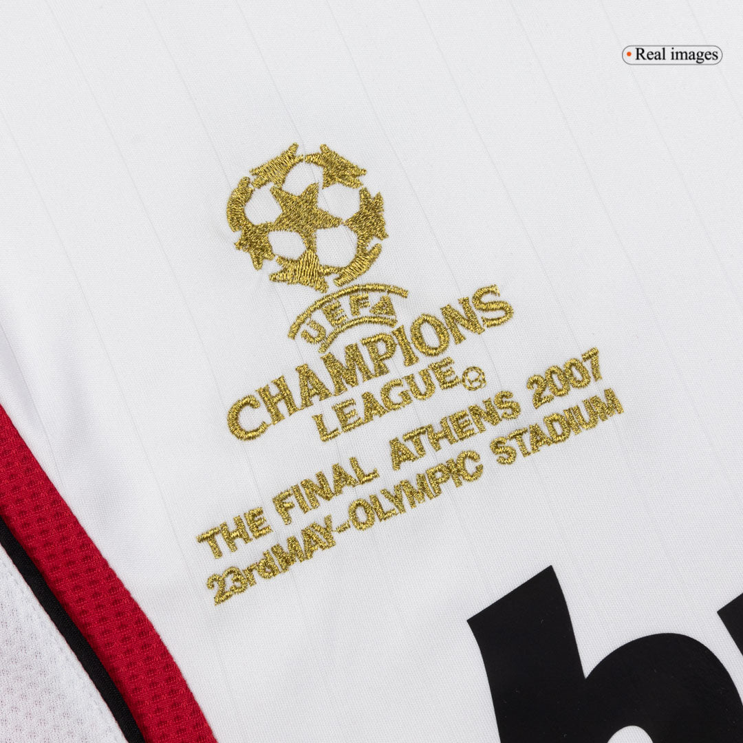 Maillot de foot rétro manches longues extérieur AC Milan 2006/07 pour homme