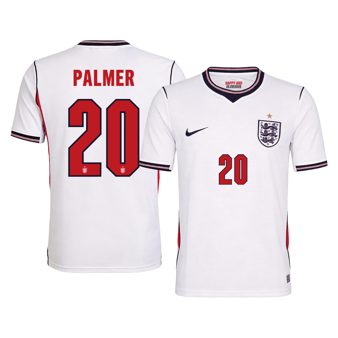 PALMER #20 Men's England World Cup 2026 Home Soccer Jersey