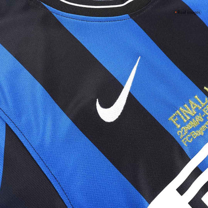 Maillot de foot domicile rétro Inter Milan LDC Finale 2009/10 pour homme