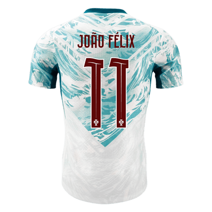 Maillot de football extérieur JOÃO FÉLIX #11 Portugal Coupe du Monde 2026 pour homme - Version joueur - Coupe ajustée