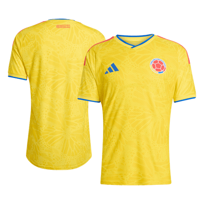 Maillot de football domicile version joueur Coupe du monde 2026 de la Colombie pour homme - Coupe ajustée