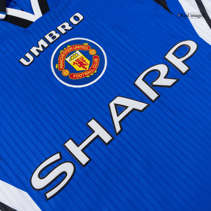 Maillot de foot rétro homme Manchester United 1996/97, troisième maillot extérieur