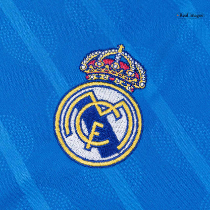 Ensemble complet de maillot de football troisième extérieur Real Madrid 2025/26 pour enfant