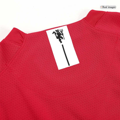 Maillot de foot rétro SCHOLES #18 Manchester United, saison 2007/08, domicile, manches longues, pour homme