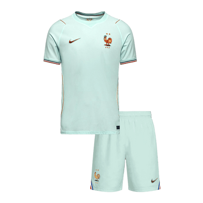 Ensemble maillot de football extérieur Coupe du Monde 2026 France pour enfant