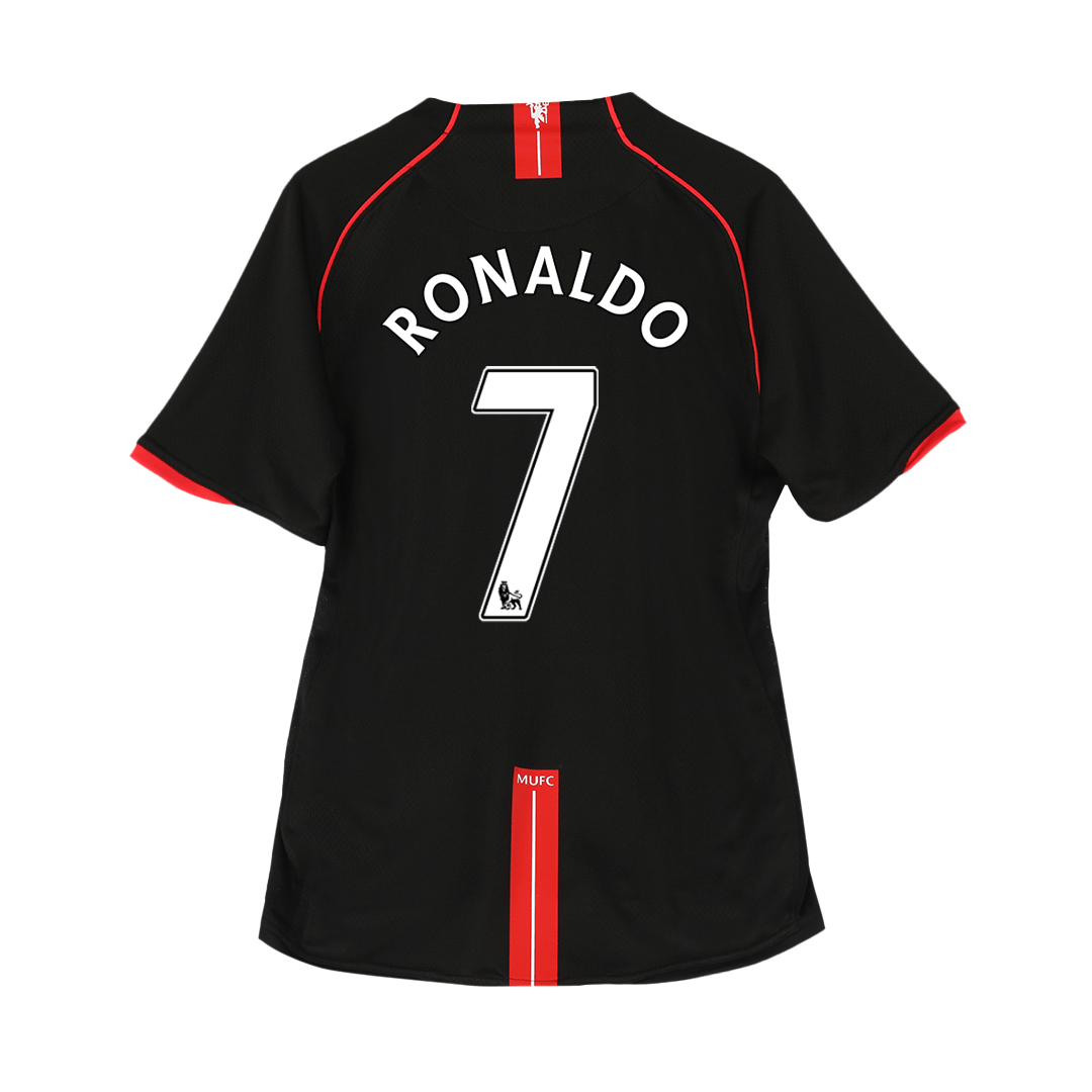 Maillot de foot extérieur Manchester United 2007/08 pour homme - Rétro RONALDO #7