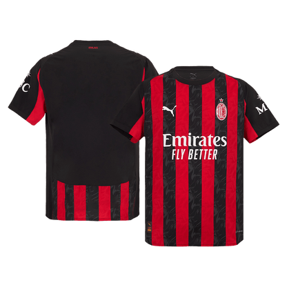 Maillot de foot domicile AC Milan 2025/26 pour homme - Version joueur - Coupe ajustée