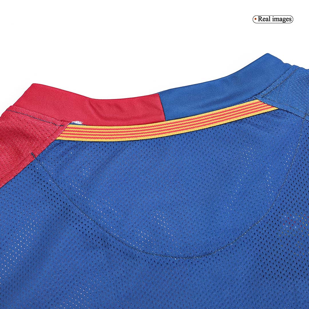 Maillot de foot rétro XAVI #6 Barcelone LDC Finale LDC 2008/09 domicile manches longues homme