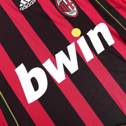 Maillot de foot domicile rétro AC Milan 2006/07 pour homme