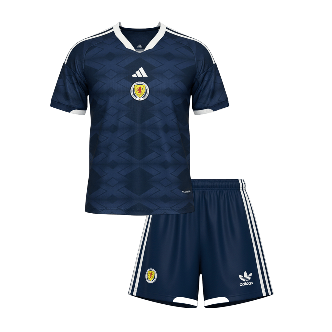 Maillot de foot domicile kit Coupe du Monde 2026 Écosse pour enfant