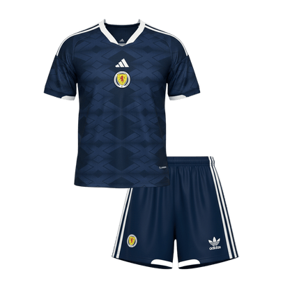 Maillot de foot domicile kit Coupe du Monde 2026 Écosse pour enfant
