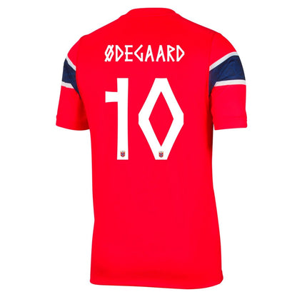 Maillot de football domicile Ødegaard #10 Norvège Coupe du Monde 2026 pour homme