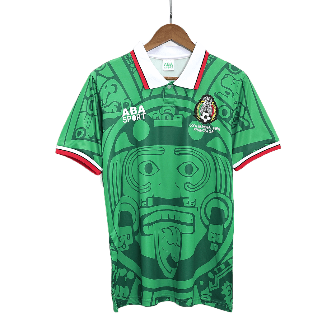 Maillot de football domicile rétro Mexique 1998 pour homme
