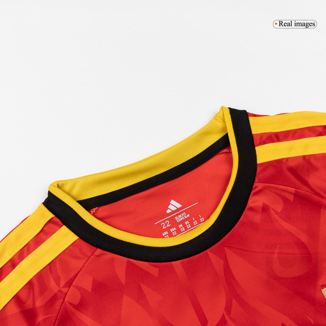 Maillot de football domicile Belgique Coupe du Monde 2026 pour enfant
