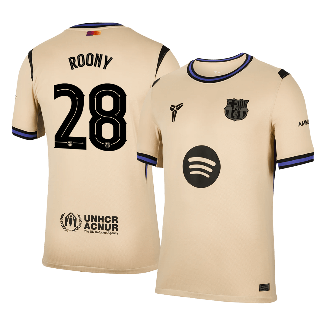 Maillot de Foot Extérieur ROONY #28 Barcelone 2025/26 pour Homme