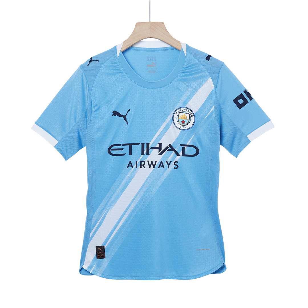 Maillot de Foot Domicile HAALAND #9 Manchester City Coupe du Monde 2025/26 pour Homme - Version Joueur - Coupe Ajustée