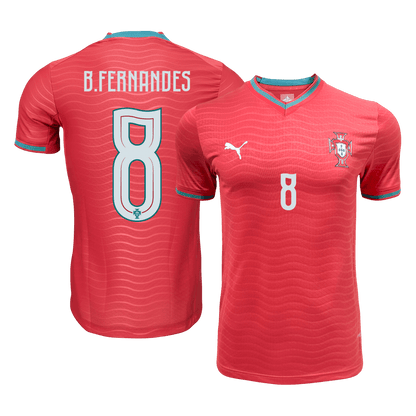 Maillot de Foot Domicile Portugal Coupe du Monde 2026 Homme B.FERNANDES #8 Version Joueur - Coupe Ajustée
