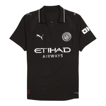 Maillot de foot extérieur HAALAND #9 Homme Manchester City 2025/26 - Version joueur - Coupe ajustée
