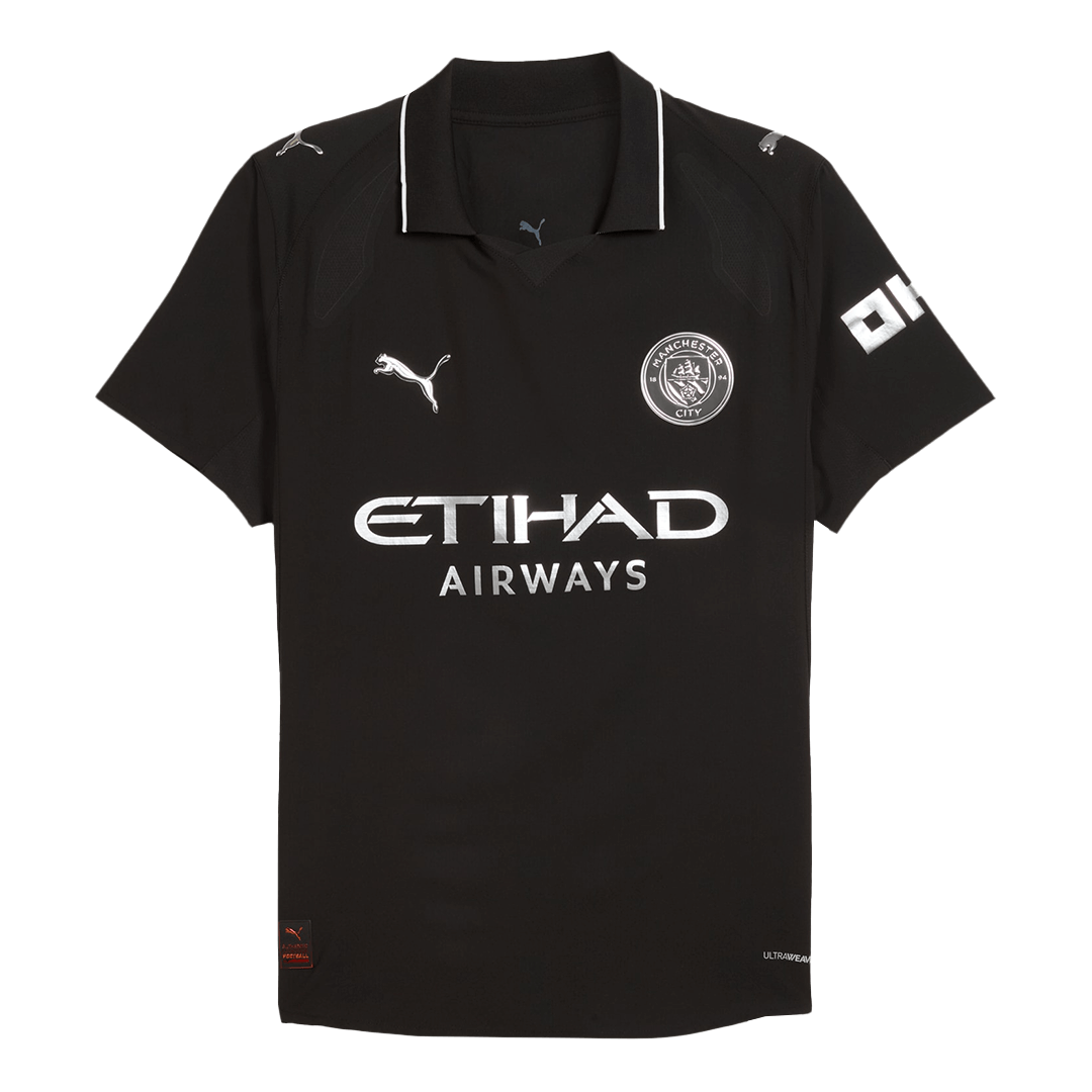 Maillot de foot extérieur REIJNDERS #4 Manchester City 2025/26 version joueur homme - Coupe ajustée