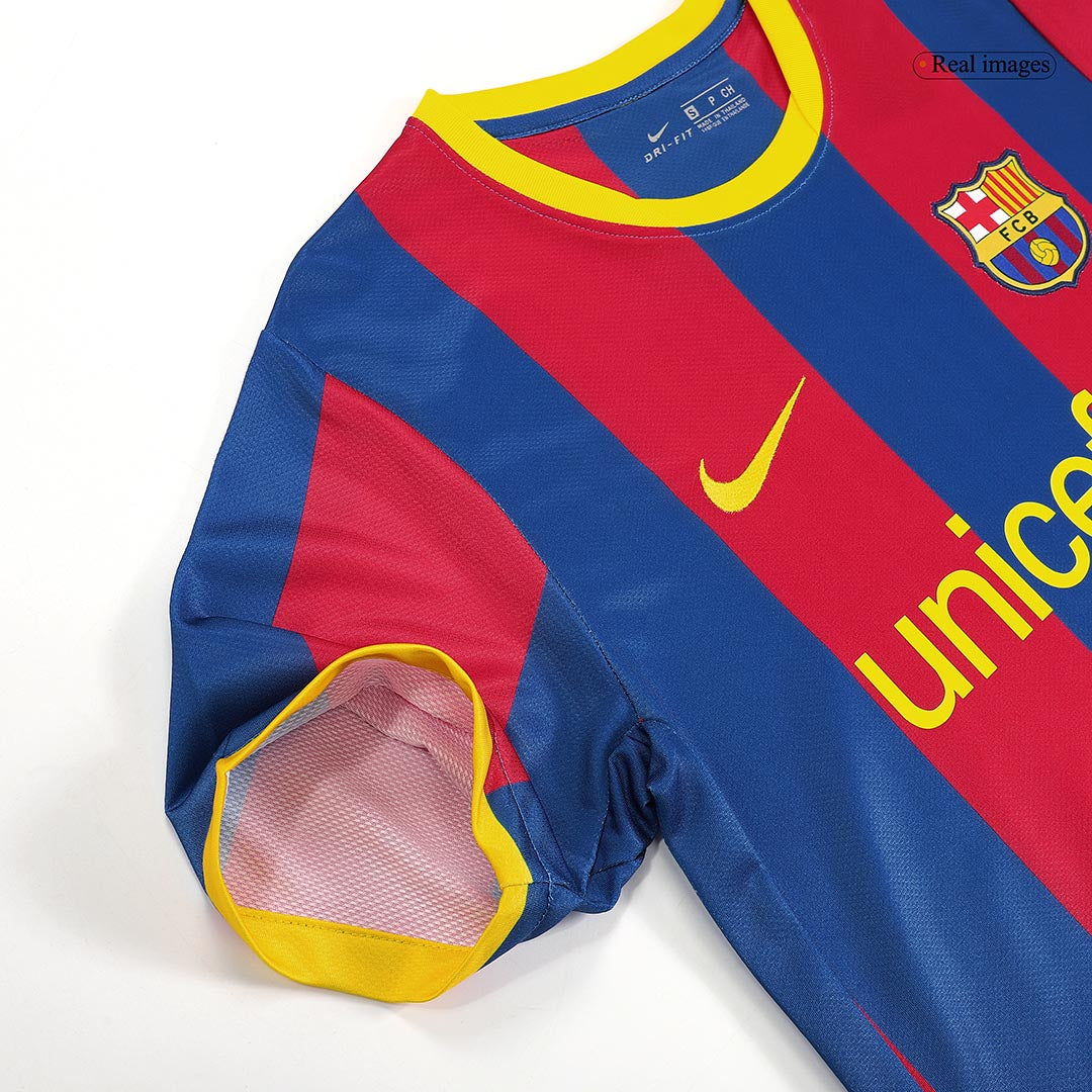 Maillot de foot domicile rétro XAVI #6 Barcelone 2010/11 pour homme