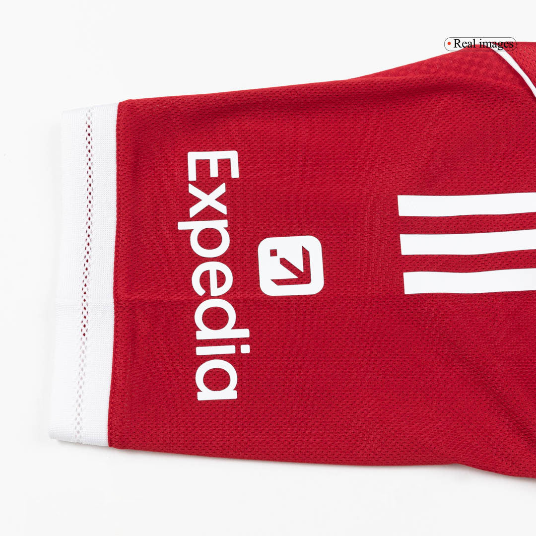 Maillot de foot domicile Liverpool 2025/26 pour homme - Version joueur KERKEZ #6 - Coupe ajustée